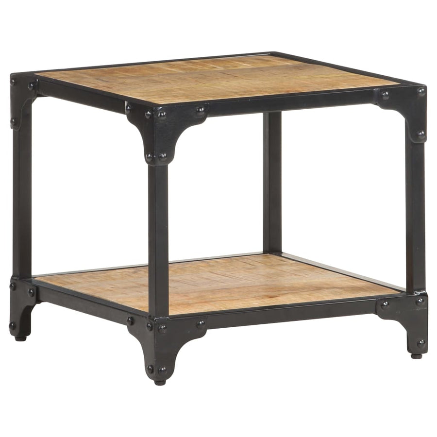 Salontafel 40x40x36 cm massief ruw mangohout