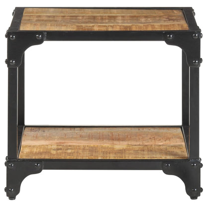 Salontafel 40x40x36 cm massief ruw mangohout