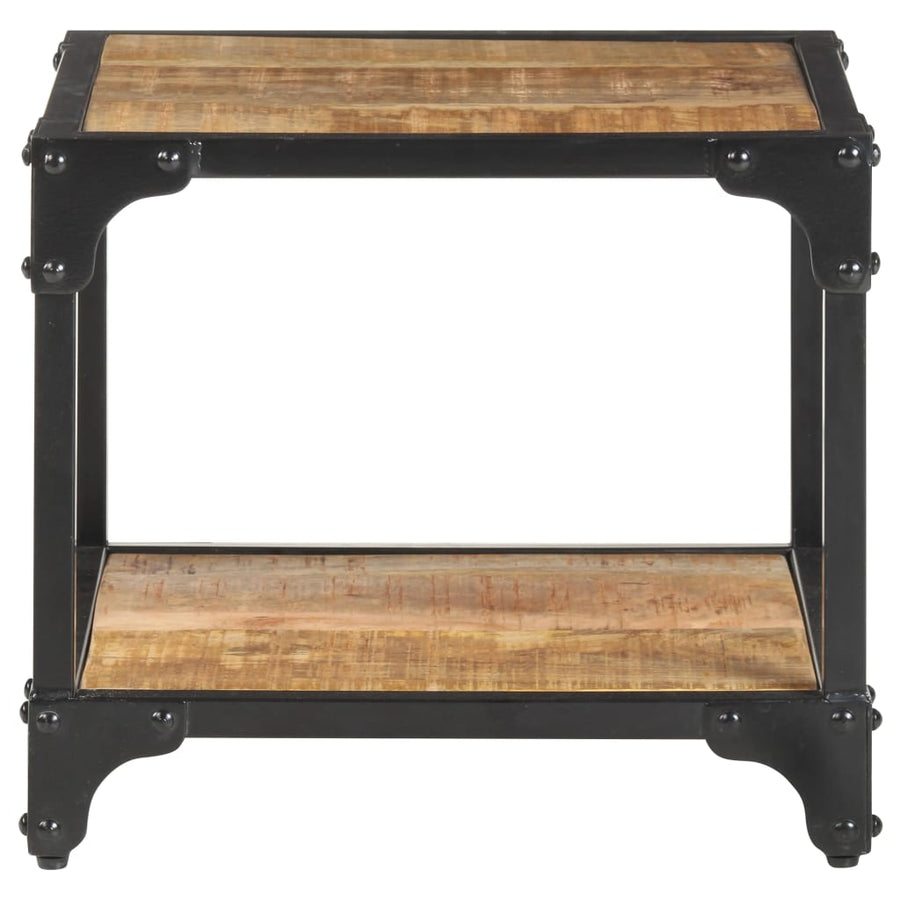 Salontafel 40x40x36 cm massief ruw mangohout