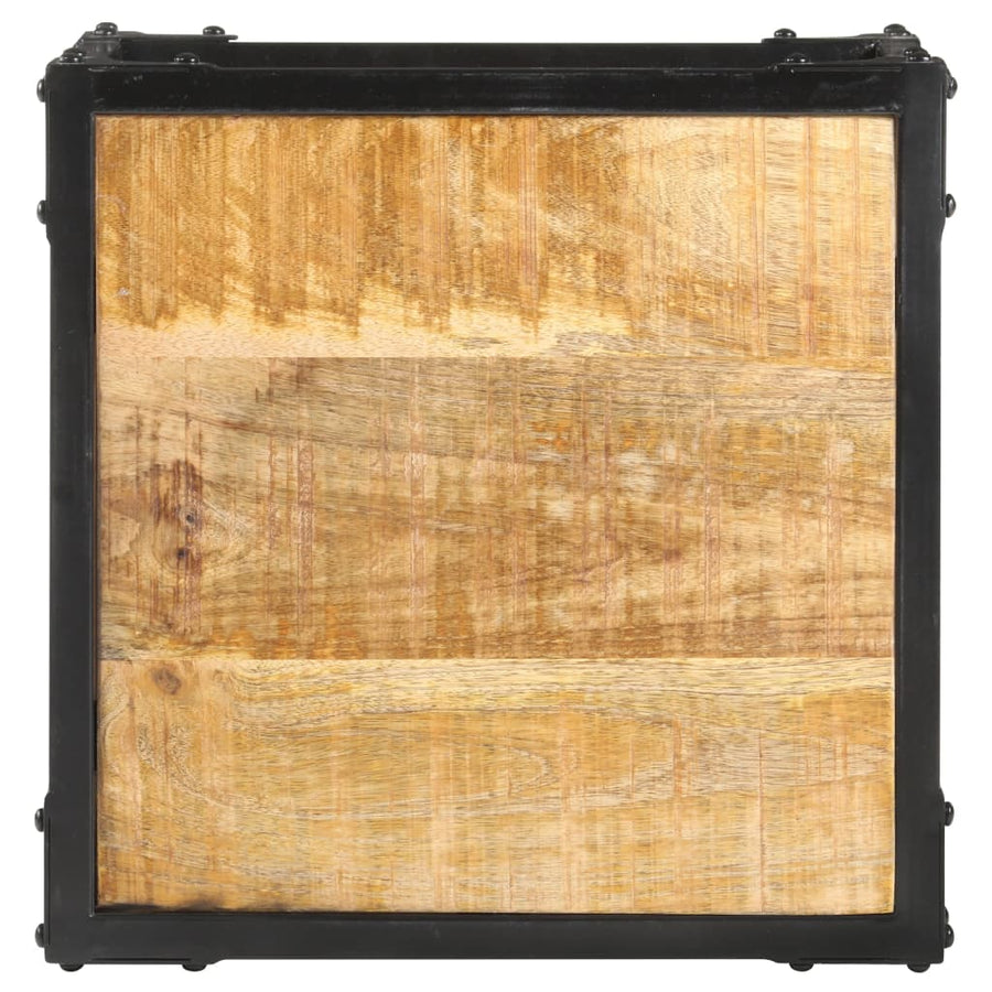 Salontafel 40x40x36 cm massief ruw mangohout