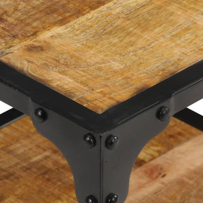 Salontafel 40x40x36 cm massief ruw mangohout