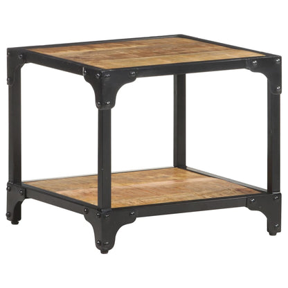 Salontafel 40x40x36 cm massief ruw mangohout