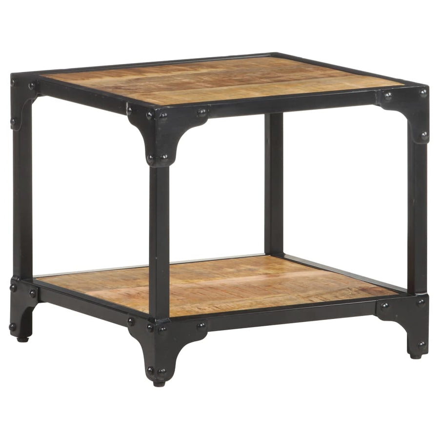 Salontafel 40x40x36 cm massief ruw mangohout