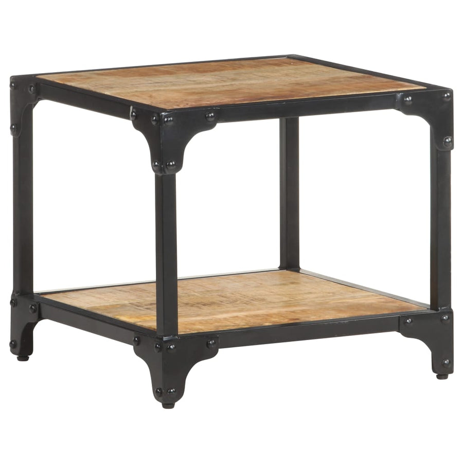 Salontafel 40x40x36 cm massief ruw mangohout