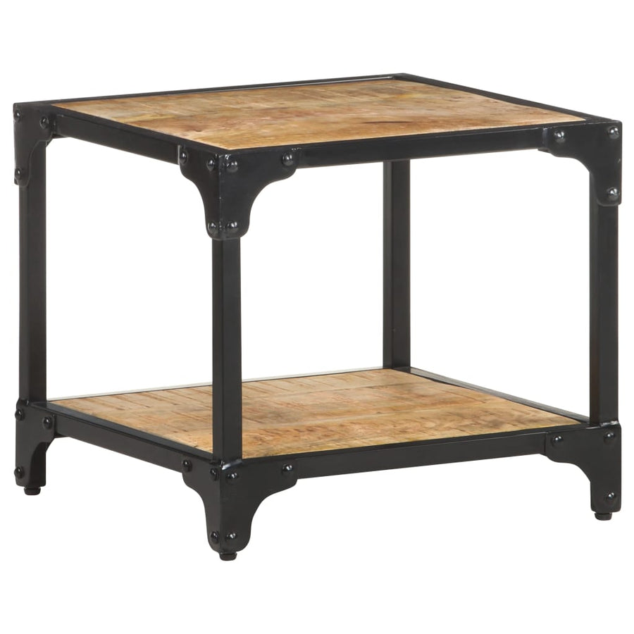 Salontafel 40x40x36 cm massief ruw mangohout