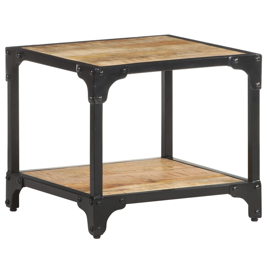 Salontafel 40x40x36 cm massief ruw mangohout