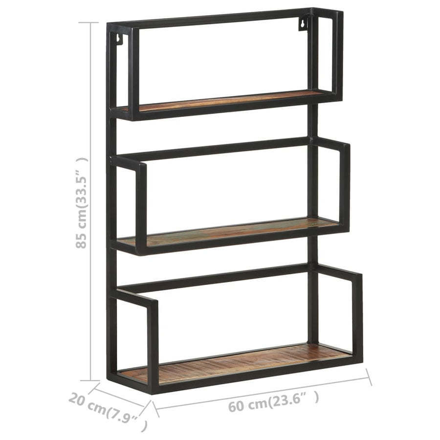Wandrek 60X20X85 Cm Massief Gerecycled Hout 60 x 20 x 85 cm