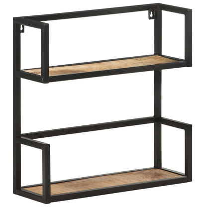 Wandrek 60x20x60 cm ruw mangohout