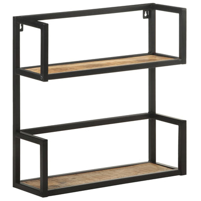 Wandrek 60x20x60 cm ruw mangohout