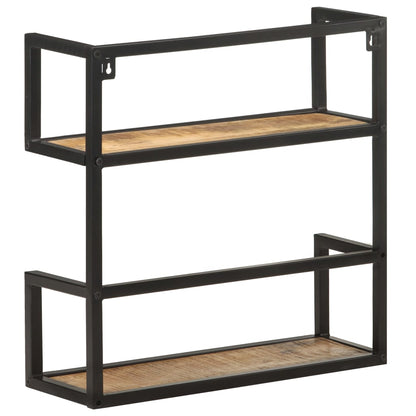 Wandrek 60x20x60 cm ruw mangohout