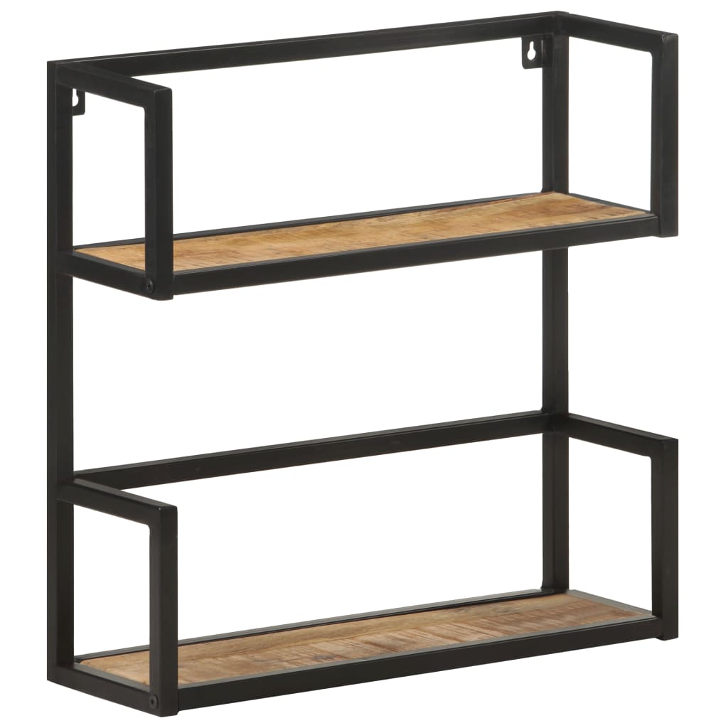 Wandrek 60x20x60 cm ruw mangohout