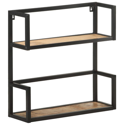 Wandrek 60x20x60 cm ruw mangohout