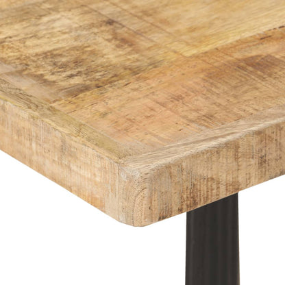 Bistrotafel 60x60x77 cm Ruw mangohout 4 legs Vierkant