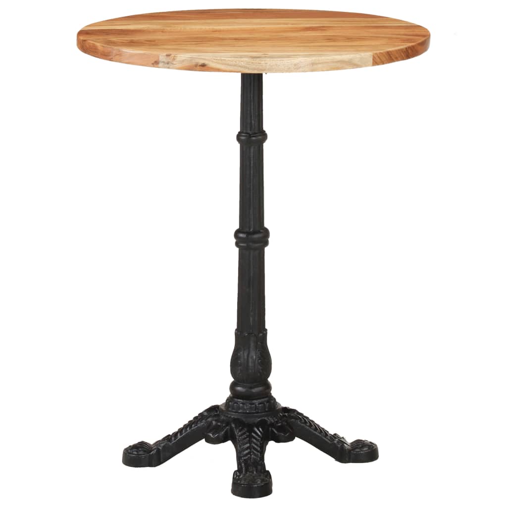 Bistrotafel Ø 60X76 Cm Massief Acaciahout 4 legs Rond