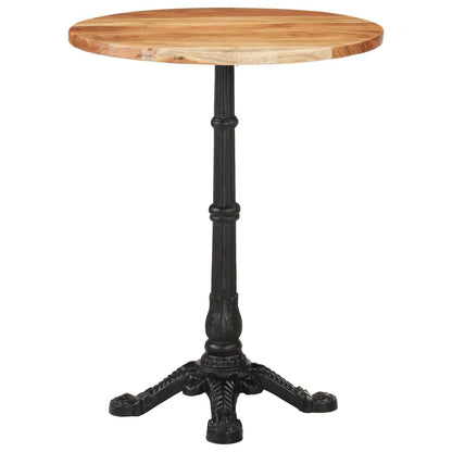 Bistrotafel Ø 60X76 Cm Massief Acaciahout 4 legs Rond