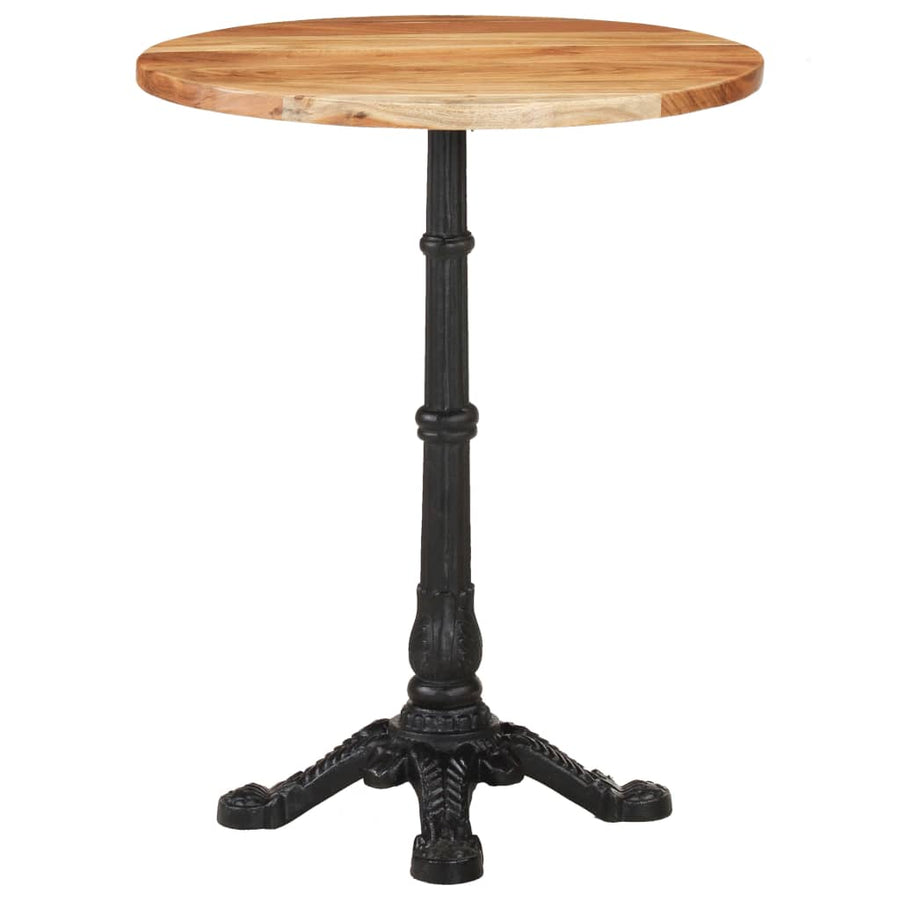 Bistrotafel Ø 60X76 Cm Massief Acaciahout 4 legs Rond