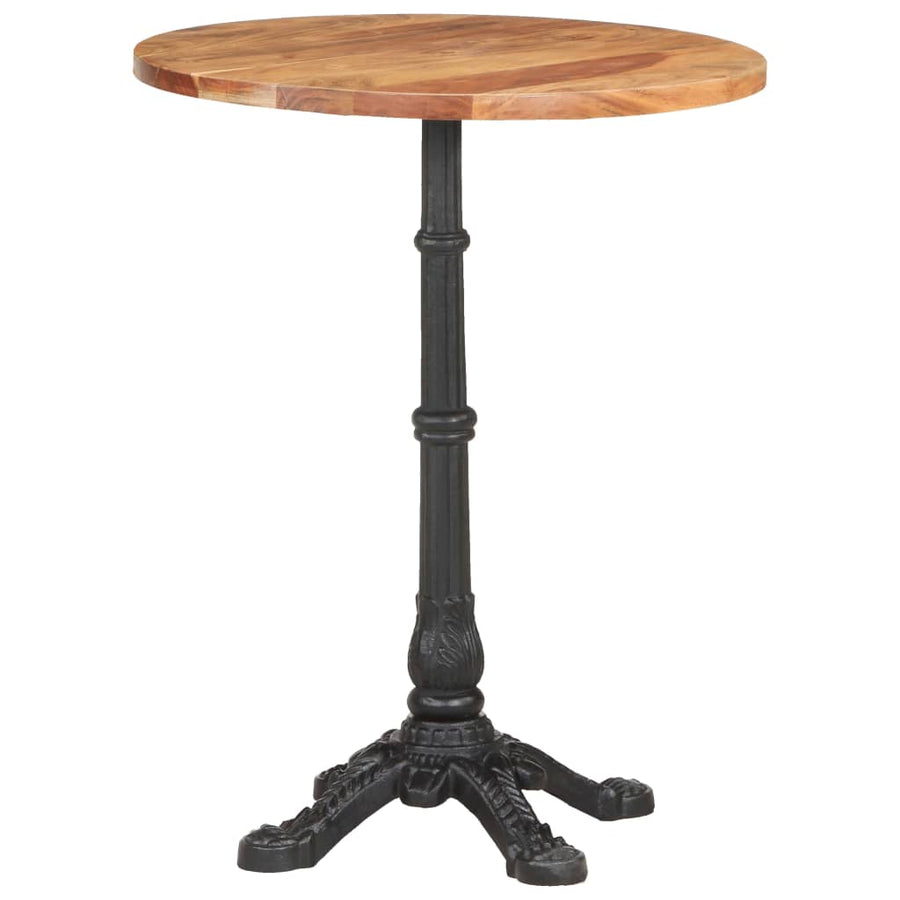 Bistrotafel Ø 60X76 Cm Massief Acaciahout 4 legs Rond