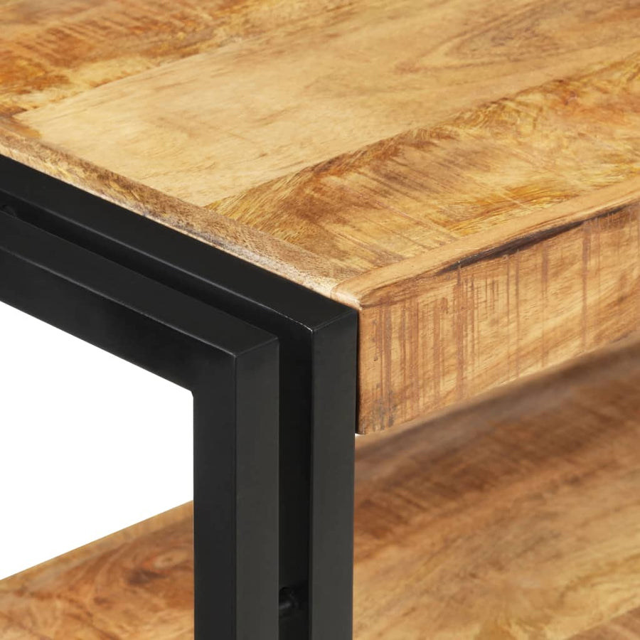 Wandtafel 90 x 30 x 75 cm Ruw mangohout