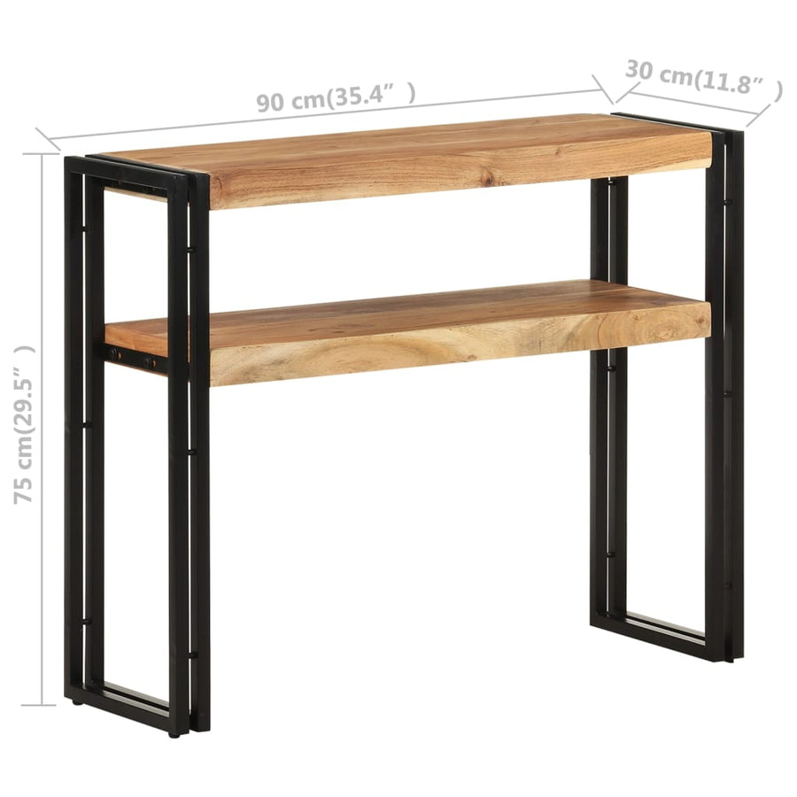 Wandtafel 90 x 30 x 75 cm Massief acaciahout