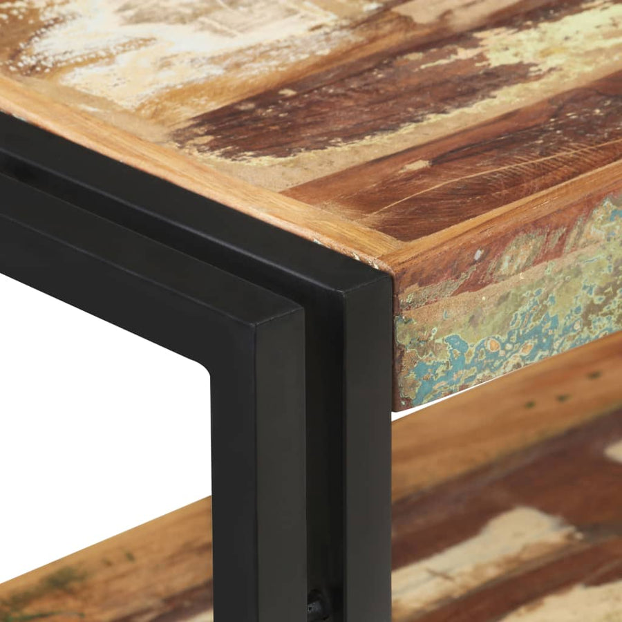 Wandtafel 90X30X75 Cm Massief Gerecycled Hout 90 x 30 x 75 cm