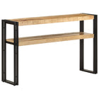 Wandtafel 120x30x75 cm mangohout ijzer