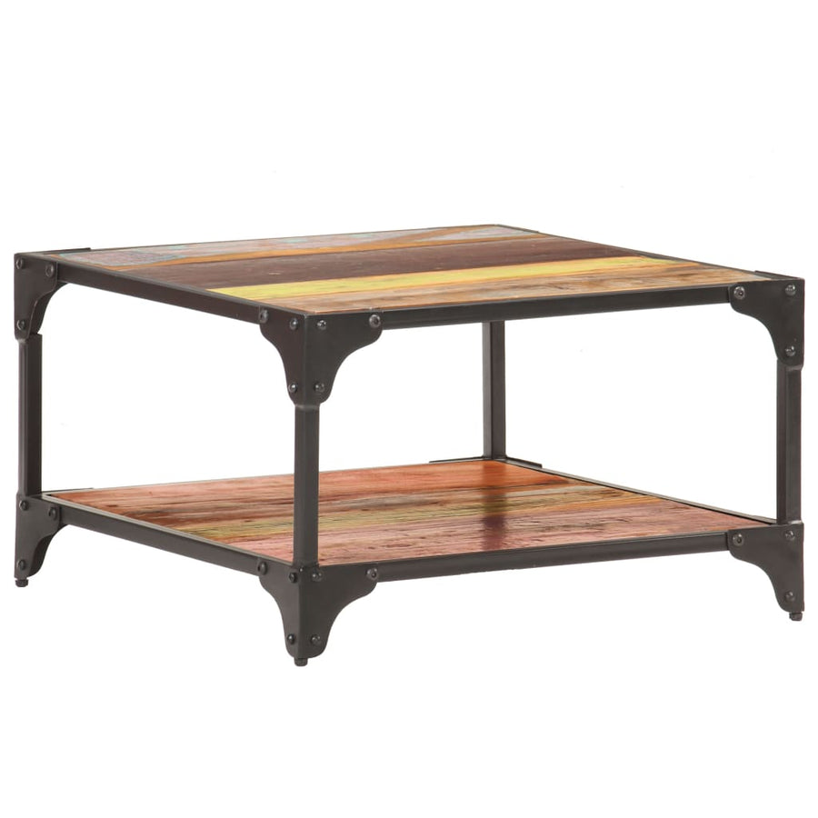 Salontafel 60x60x35 cm massief gerecycled hout 60 x 60 x 35 cm massief gerecycled hout