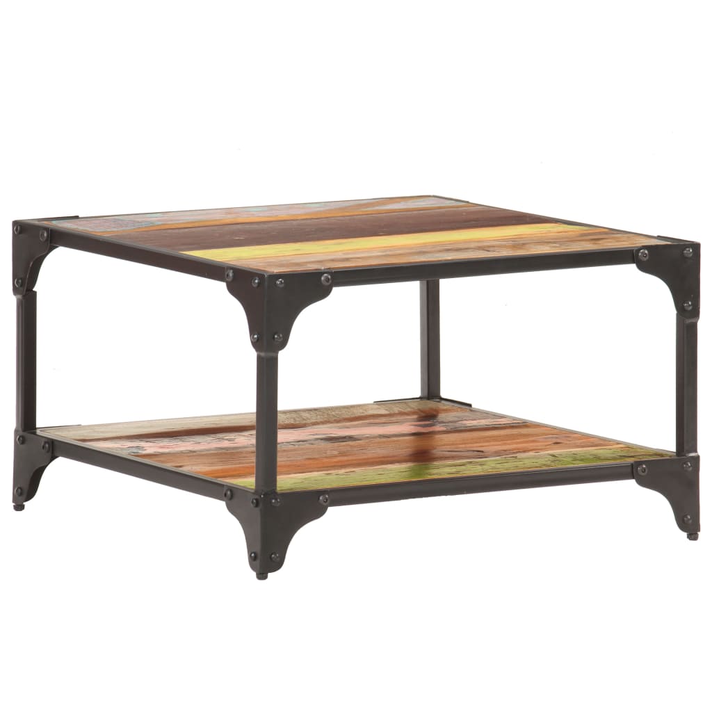 Salontafel 60x60x35 cm massief gerecycled hout 60 x 60 x 35 cm massief gerecycled hout