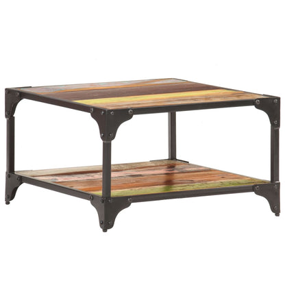 Salontafel 60x60x35 cm massief gerecycled hout 60 x 60 x 35 cm massief gerecycled hout