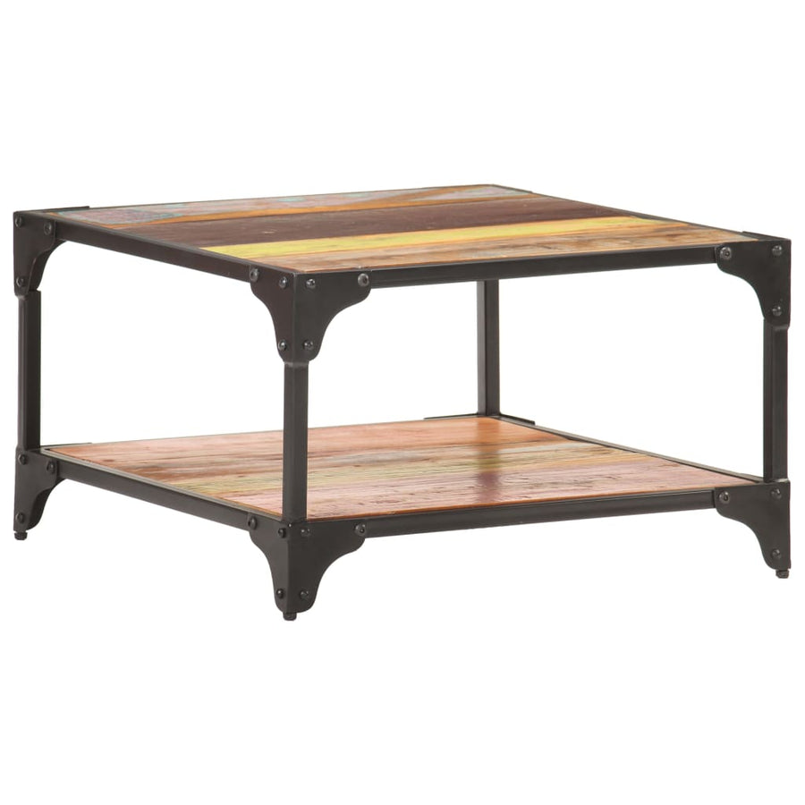 Salontafel 60x60x35 cm massief gerecycled hout 60 x 60 x 35 cm massief gerecycled hout