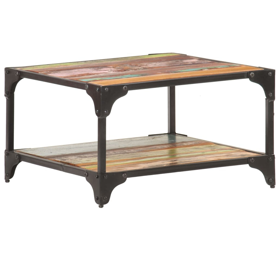 Salontafel 60x60x35 cm massief gerecycled hout 60 x 60 x 35 cm massief gerecycled hout