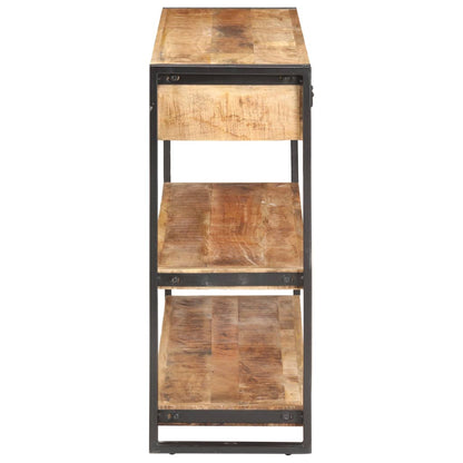 Dressoir 120x30x75 cm massief ruw mangohout