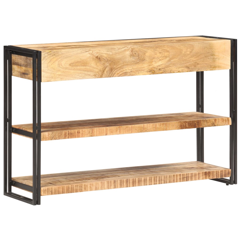 Dressoir 120x30x75 cm massief ruw mangohout