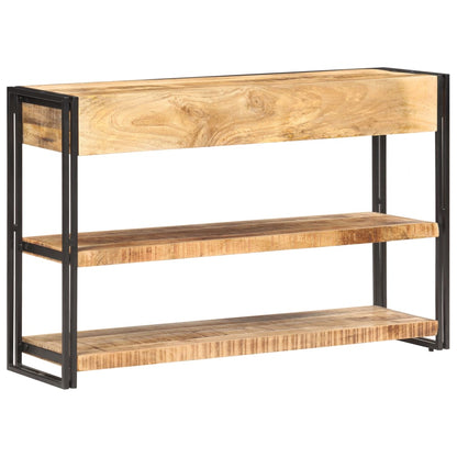 Dressoir 120x30x75 cm massief ruw mangohout