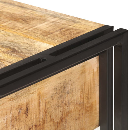 Dressoir 120x30x75 cm massief ruw mangohout