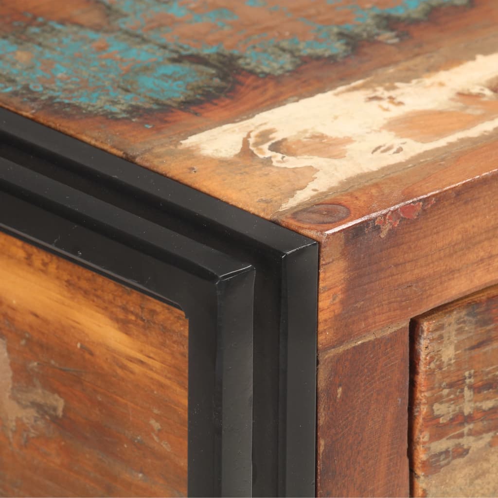 Dressoir 120x30x75 cm massief gerecycled hout
