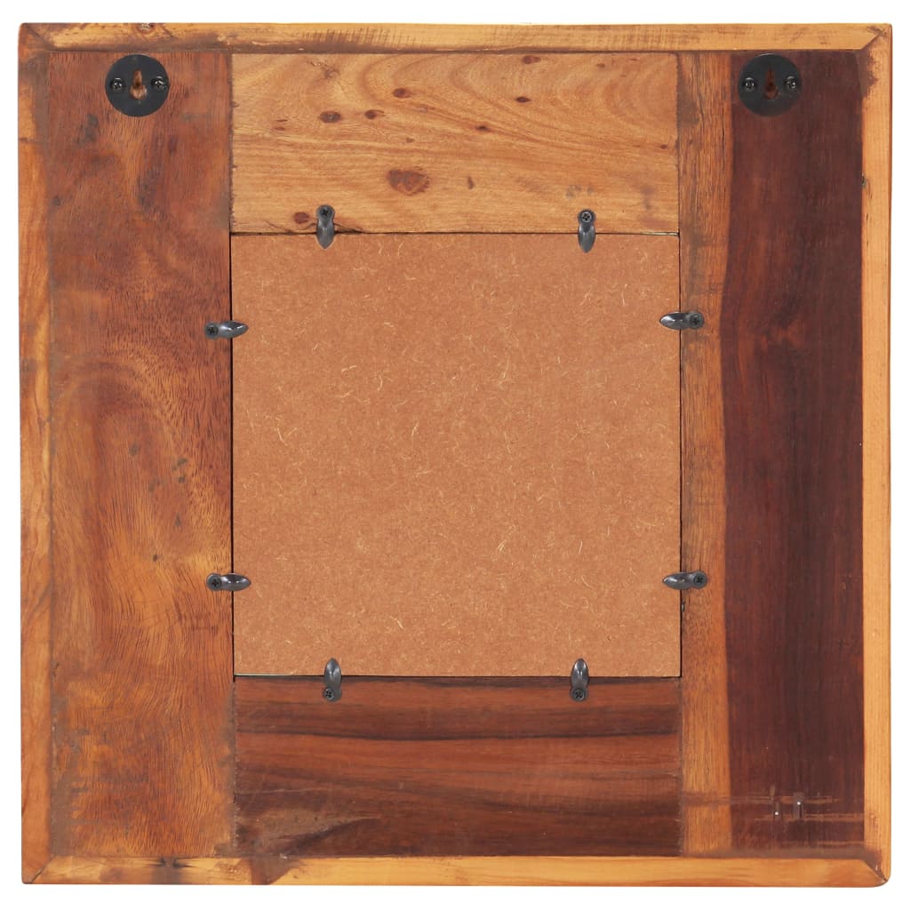 Spiegel Boeddha Massief Gerecycled Hout 50 x 50 cm