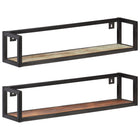 Wandplank 80 cm donkergrijs