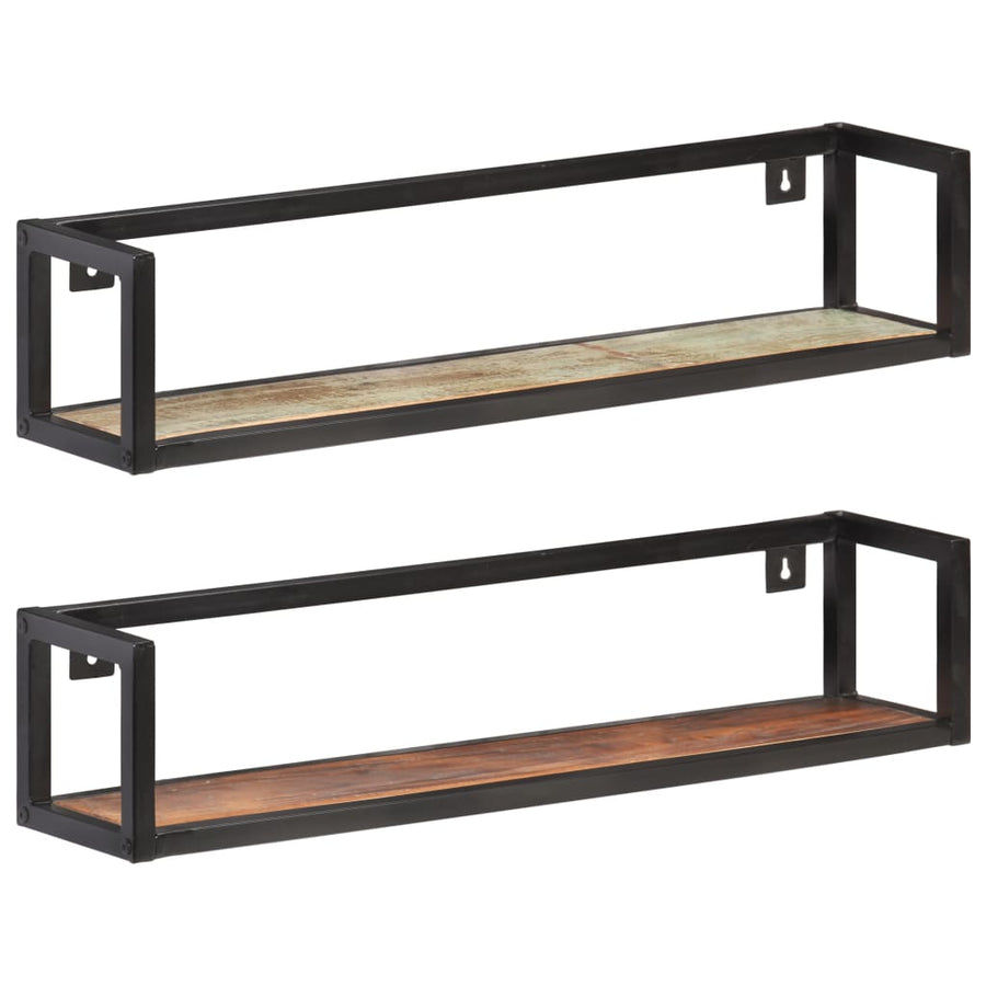 Wandschappen Donkergrijs 80 cm