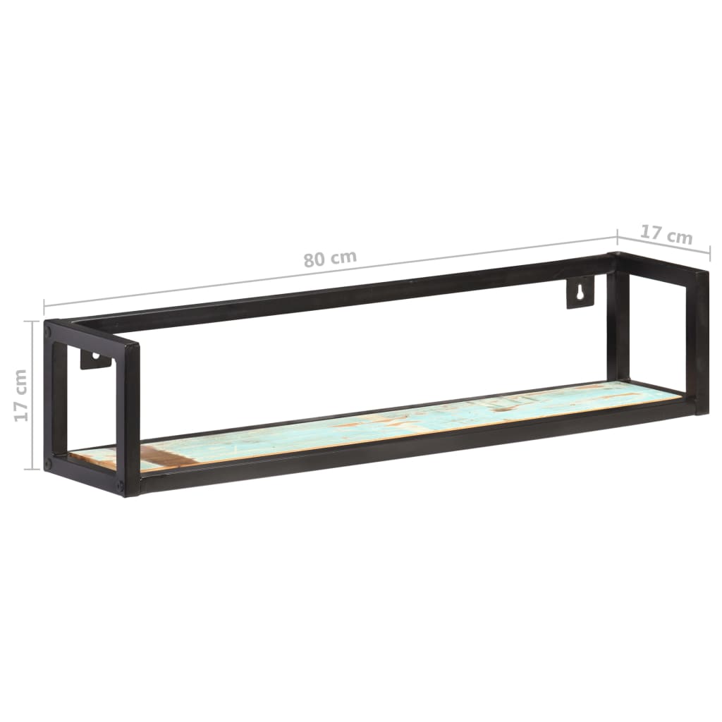 Wandschappen Donkergrijs 80 cm