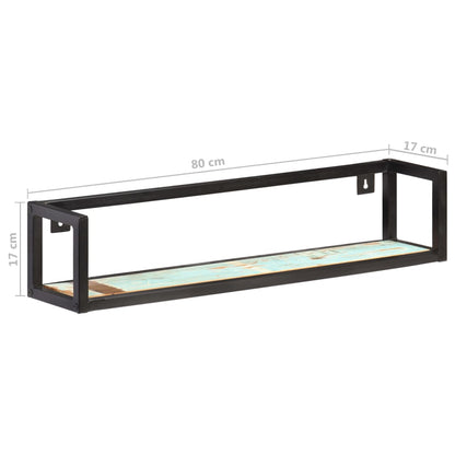 Wandschappen Donkergrijs 80 cm