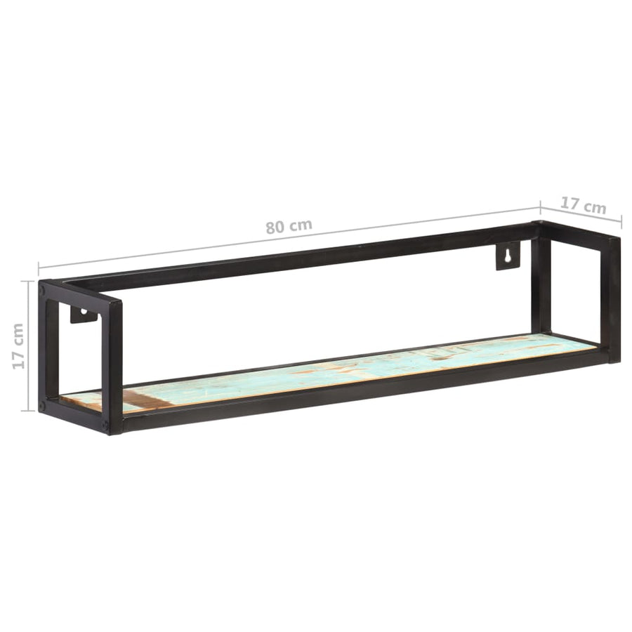 Wandschappen Donkergrijs 80 cm