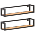 Wall Shelves Black 80 cm