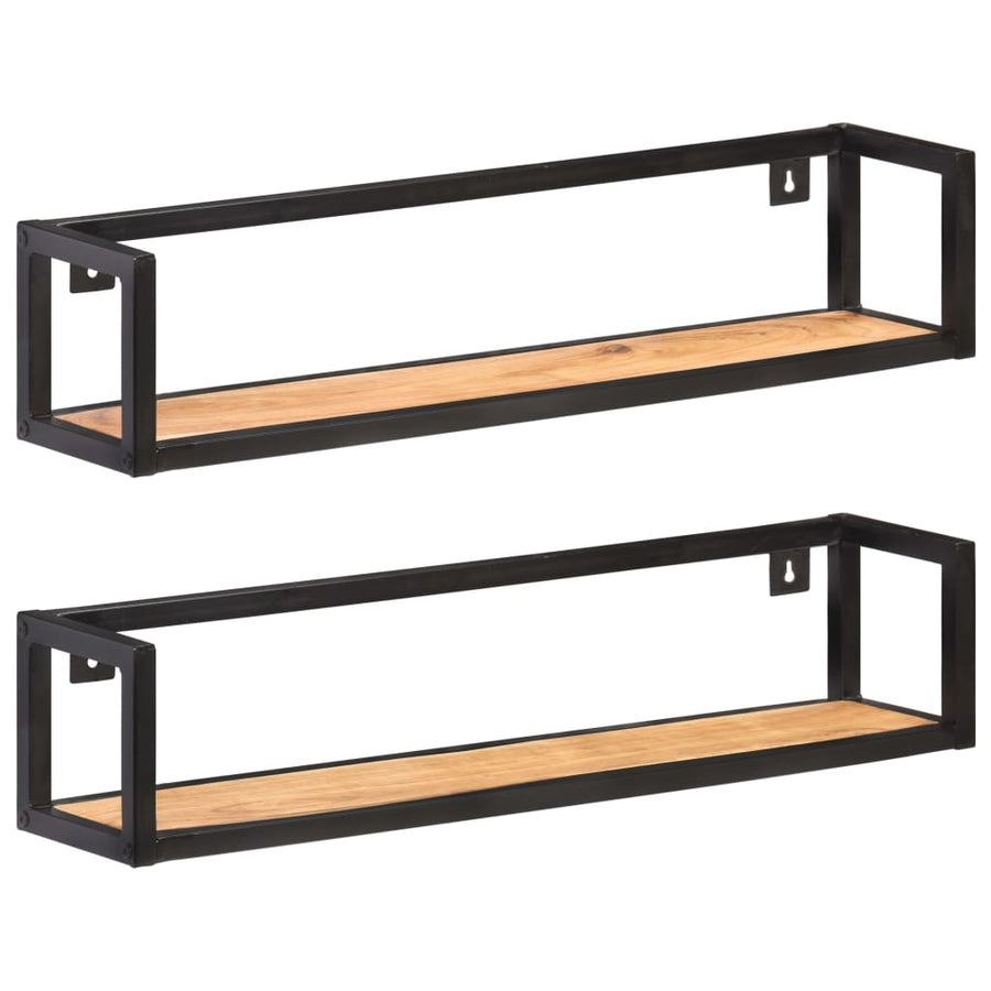Wandschappen Zwart 80 cm