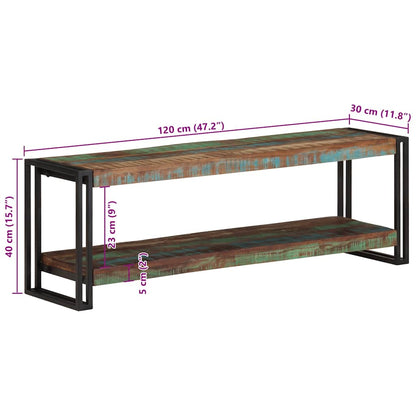 Tv-meubel 120x30x40 cm massief gerecycled hout