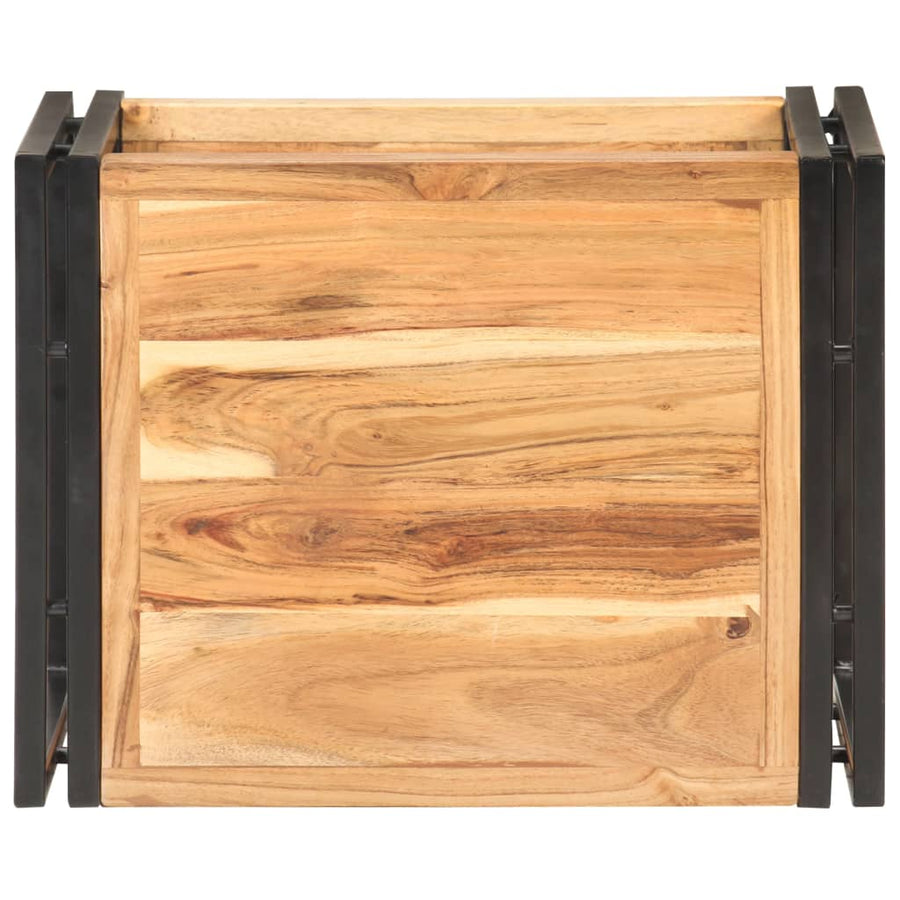 Bijzettafel 40X30X40 Cm Massief acaciahout