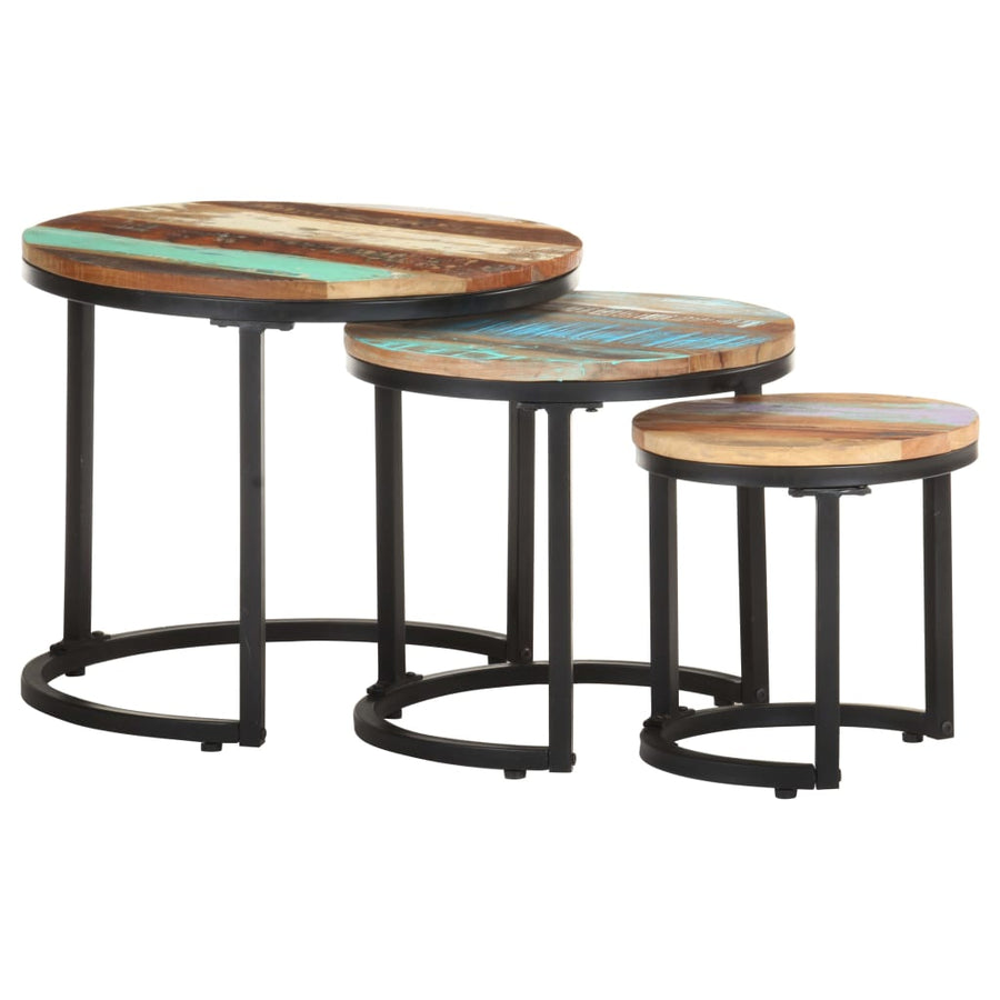 Bijzettafel massief gerecycled hout