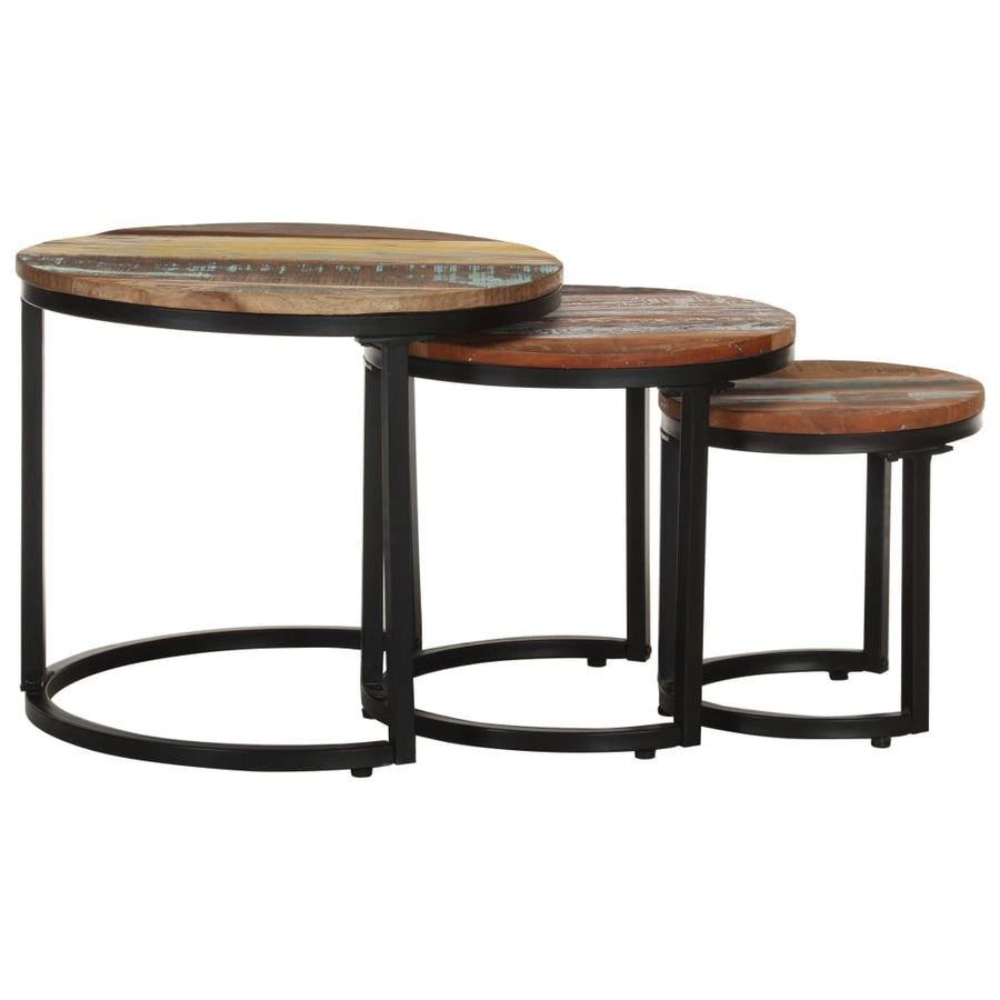 Bijzettafel massief gerecycled hout
