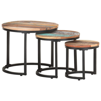 Bijzettafel massief gerecycled hout