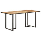 Dining table 160 cm rough mango wood
