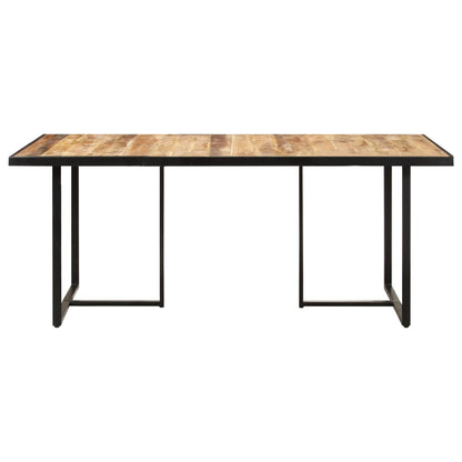 Eettafel 60 Cm 160 x 80 x 76 cm Ruw mangohout